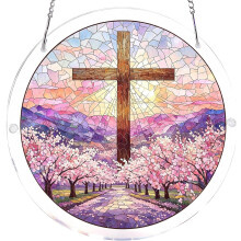 (Color-a, -) Akril puzzle ablakfüggő, 7,8 hüvelykes nap akril napfogó puzzle dekor