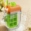 (Orange*2, -) 2 in 1 Ice Cube Bottle with Straw, Tray, Reusable 6
