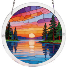 (Color-p, -) Acryl Puzzle Fensteraufhängung, 20 cm, Sonnenfänger, für Garten & Zuhause (Color-Q)