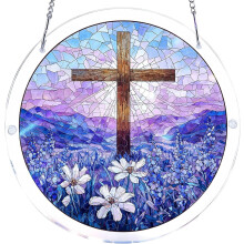 (Color-c, -) Acryl Puzzle Fensteraufhängung, 20 cm, Sonnenfänger, für Garten & Zuhause (Color-Q)