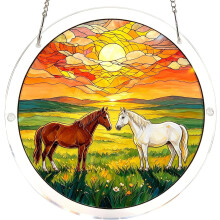 (Color-z, -) Acryl Puzzle Fensteraufhängung, 20 cm, Sonnenfänger, für Garten & Zuhause (Color-Q)