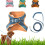 (Orange, Large) Arnés gato escapada suave, ajustable. 1