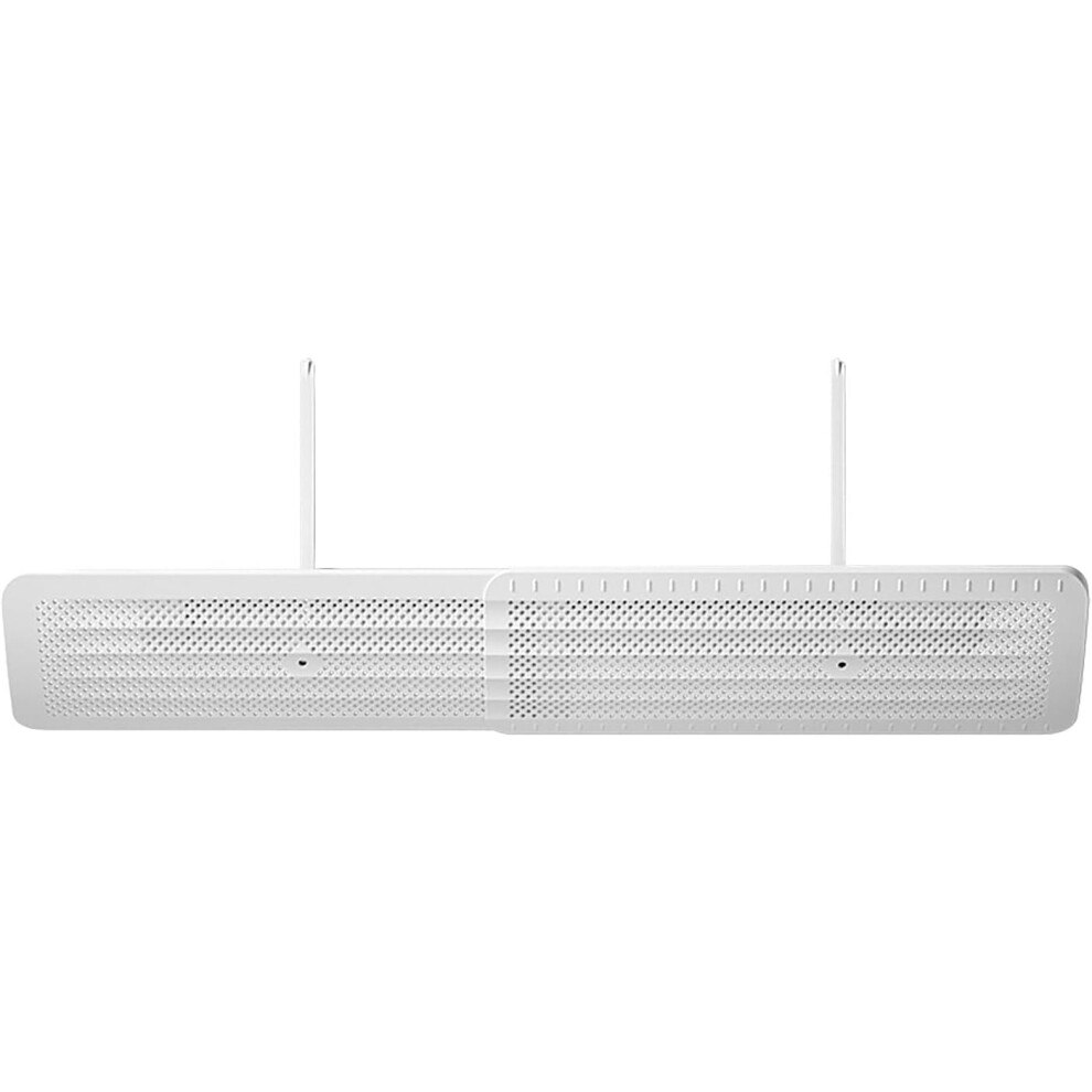 (White, -) Universal Retractable Air Conditioner Deflector, Adjustable Vent Wind Diverter Cover, Telescopic Wind Baffle Guide To Av 5437706745150