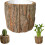 (Brown-4x4.8inch, -) Ghiveci trunchi copac rustic, impermeabil 1