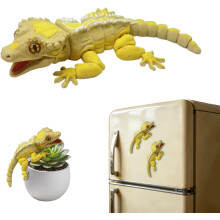 (Yellow-c, -) 3D tulostettu magneettinen gekko