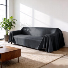 (Black, 71x59inch) Wasserdichte Kunstleder Sofa Abdeckung, kratzfest, für Katzen & Hunde (Orange, 180x180 cm)