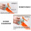 (Green, -) Ice Cube Tray with Handle, 6 Grid, One Hand Press, Mold 4