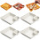 (White, -) 4 farfurii separate sos, plastic 1