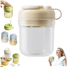 (Beige, -) 2-in-1 ijsblokjes fles, siliconen ijsbeker met rietje, geel - aanraakvrije pers voor thuis en kantoor, koffie en cocktails