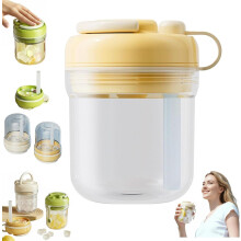 (Yellow, -) 2 in 1 Silicone Ice Cube Bottle with Straw, Touch-Free