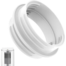 (White, -) Portable Air Conditioner Exhaust Hose Connector, Universal Portable Exhaust Hose Coupler, Fits 5.1Inch and 5.9Inch Hose,