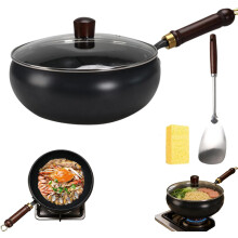 (Black, Glass lid, -) Japanilainen valurautapata, kannella