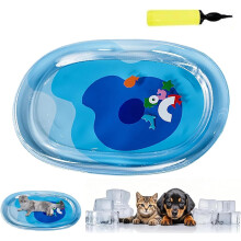 (Blue,Large, -) Jäähdytys vesimatto kissalle ja koiralle