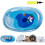 (Blue,Large, -) Thickened Ocean-Themed Cooling Water Mat for Pets, Floating Fish 1