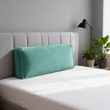 (Blue, 27.56×17.72×4.72inch) Sohvan selkänojatyyny, sametti