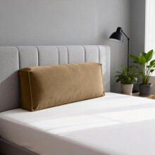(Brown, 27.56×17.72×4.72inch) Sohvan selkänojatyyny, sametti