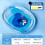 (Blue,Medium, -) Thickened Ocean-Themed Cooling Water Mat for Pets, Floating Fish 3