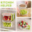(Pink, -) Cestello scolapasta 2in1 con coperchio, lavare e conservare 5