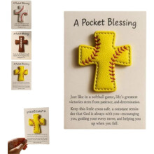 (Yellow, 1pcs) Taskun kokoinen risti lahja, urheilu