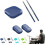(Navy Blue, 5pcs) Virtual Electronic Drum Set, Air Drum Sticks, Bluetooth 1