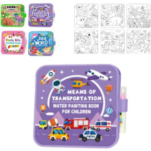 (purple, One size) Montessori mess-free water kleurboek, 2026 herbruikbaar, geen rommel - onthult levendige kleuren met water, voor kinderen