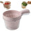 (Pink, 1pcs) Dual-Layer Kitchen Draining Basket with Handle, Colander Bowl 1