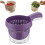 (Purple, 1pcs) Dual-Layer Kitchen Draining Basket with Handle, Colander Bowl 1