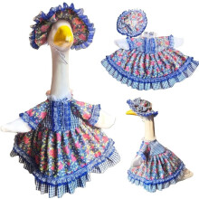 (Blue, 1set) Tenue oie 58cm avec chapeau, jupe mignonne, patio jardin