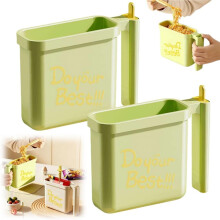(Green, 2pcs) 2 db instant tál tartó - közvetlen bemerítős ramen pohár hőálló fogantyúval