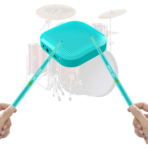 (A Blue, one) Virtual Electronic Drum Set, Air Sticks, Bluetooth, Pedals