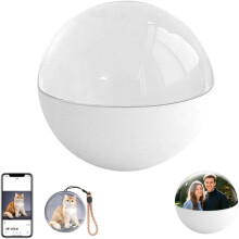 (White APP version, 1pcs) 6.8cm kristallipallo video soitin