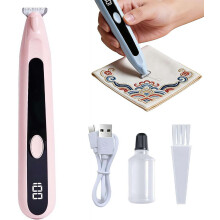 (Pink, 1set) Taglia punti elettrico, rimuovi ricamo, cancella cuciture