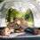 (USB version, -) Ventilateur plafond portable pliable 3m, télécommande, 6 pales, camping 5