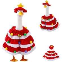 (Red, 1pcs) Tenue Noël oie porche, rigolote, pour statue 43-58cm