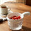 (Blue, 1pcs) Dual-Layer Kitchen Draining Basket with Handle, Colander Bowl 8