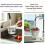 (White, 1pcs) Dual-Layer Kitchen Draining Basket with Handle, Colander Bowl 5
