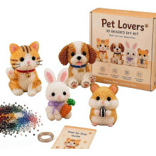 (Style3, 1Set) Kleines 3D Perlen Tier DIY Kit, 2026, Vogel & Tiere, für Entspannung (Style1)