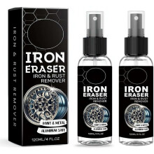 (black, 2pcs) Spray Removedor Ferrugem Ferro, Pintura e Jantes, Ação Rápida