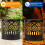 (Black, 4pcs) 4 lumini solare mandala, gard, etanșe 8