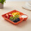 (4 Colors, -) 4 farfurii separate sos, plastic 2