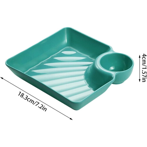 (4 Colors, -) 4 farfurii separate sos, plastic 2