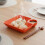 (White, -) 4 farfurii separate sos, plastic 8