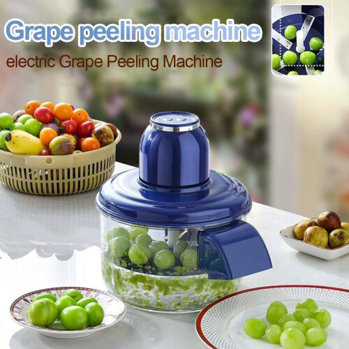 (White, 1set) Machine épluche raisin électrique 2025, aussi ail 1