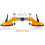 (Orange2, 1pcs) Livellatore altezza professionale, piano e piastrelle 6