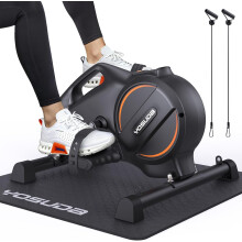 YOSUDA Mini Exercise Bike, Under Desk Bike Pedal Exerciser with Non-Slip Mat, 16-Level Quiet Magnetic Resistance
