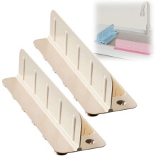 (White2pcs, 1set) Pare-éclaboussures évier 35cm pliable, ventouses, silicone