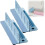 (Blue2pcs, 1set) Pare-éclaboussures évier 35cm pliable, ventouses, silicone 1