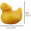 (Yellow*1pcs, 1set) Mini pila ankka, auto kojelauta 6