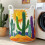 (style4 M, 1pcs) Panier linge matelassé boho floral, multifonction, léger 1