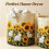 (style1 M, 1pcs) Panier linge matelassé boho floral, multifonction, léger 2